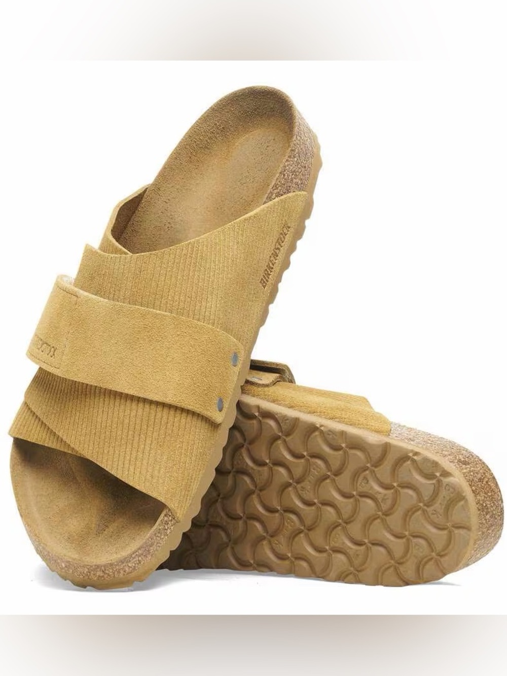 NWT Birkenstock Kyoto Corduroy Cork Brown Sandals